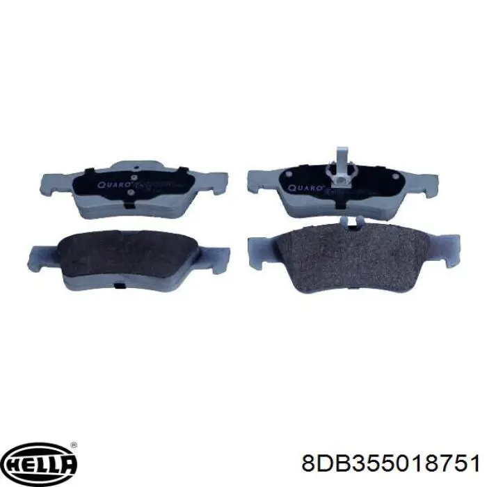 Задние тормозные колодки 8DB355018751 HELLA