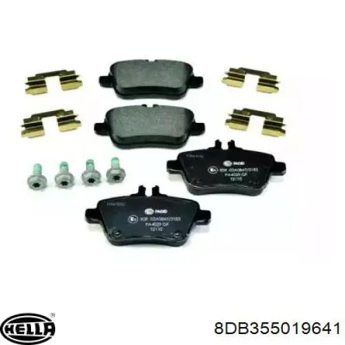 Задние тормозные колодки 8DB355019641 HELLA