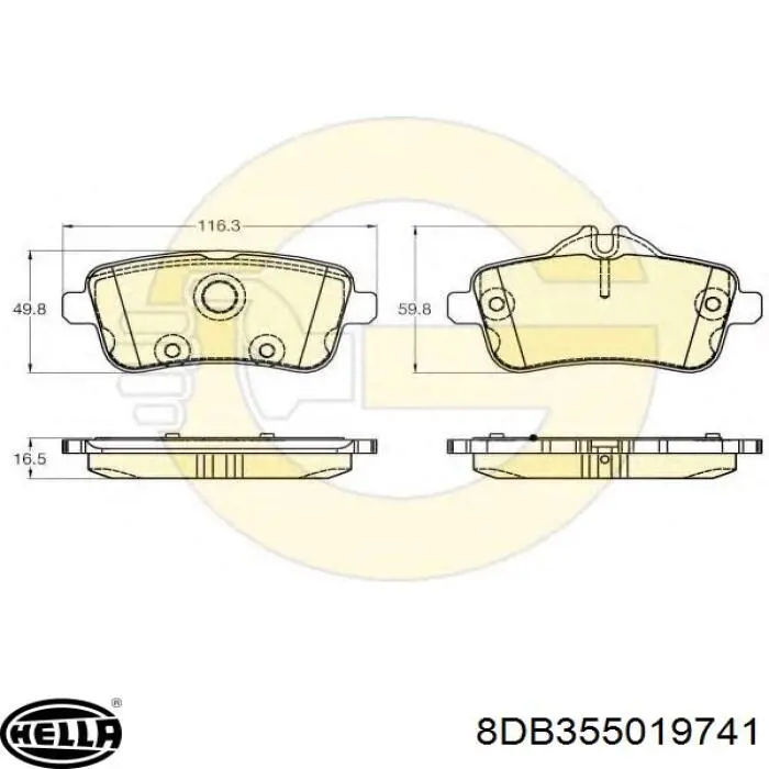 Задние дисковые колодки Power Stop 161630