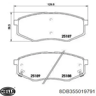Колодки HELLA 8DB355019791 цена, от 25.77 USD