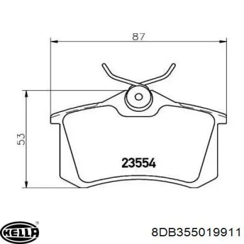 Задние тормозные колодки 440600678R Renault (RVI)