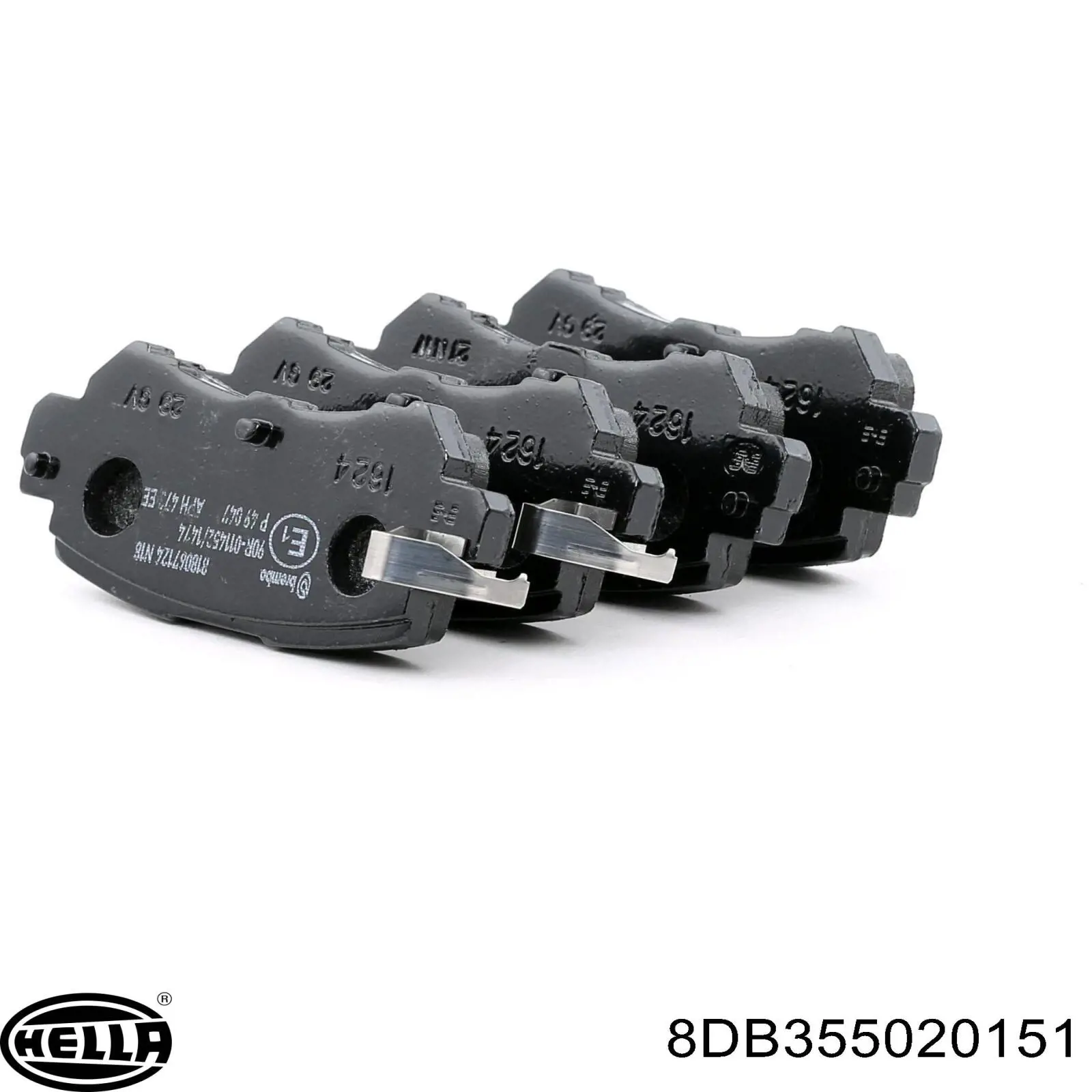 Задние тормозные колодки 8DB355020151 HELLA