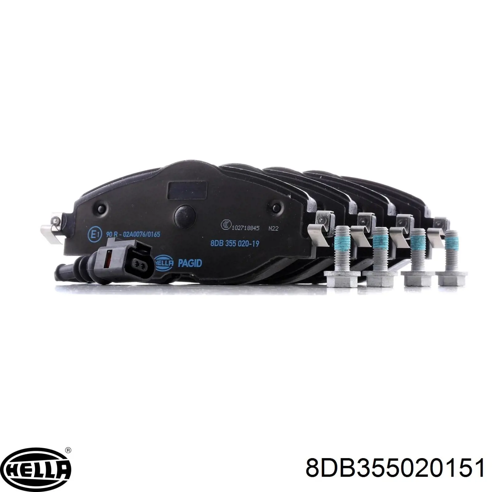 Купить 8DB355020151 HELLA Колодки тормозные задние, дисковые