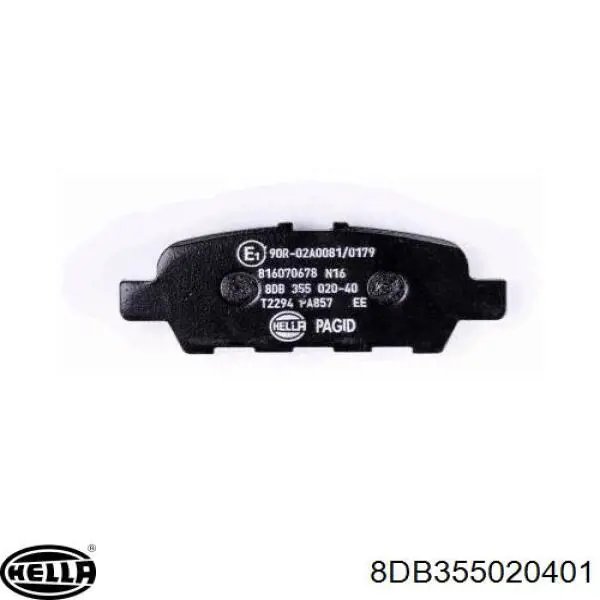 Колодки дисковые  HELLA 8DB355020401 цена, от 18.47 USD