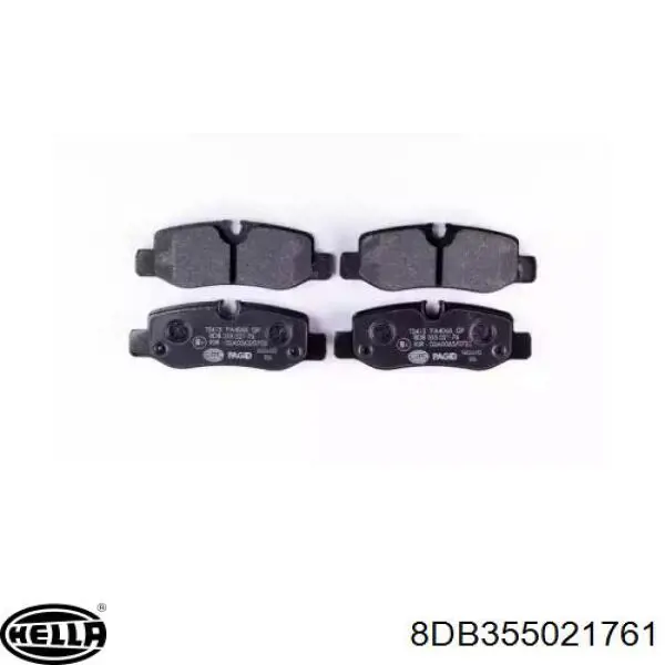 Задние тормозные колодки 8DB355021761 HELLA