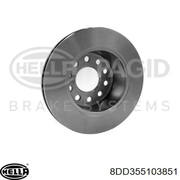 Купить 8DD355103851 HELLA Диск тормозной задний