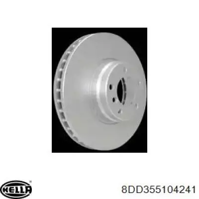 Freno de disco delantero 8DD355104241 HELLA