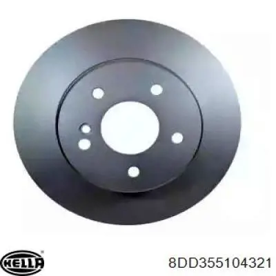 8DD355104321 HELLA диск тормозной задний