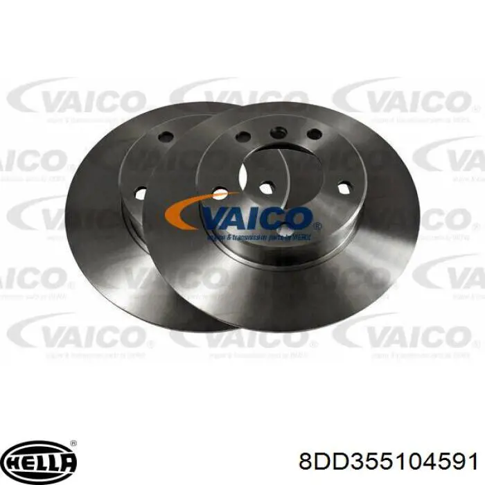 Передние тормозные диски 8DD355104591 HELLA