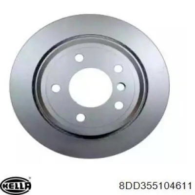 8DD 355 104-611 HELLA диск тормозной задний