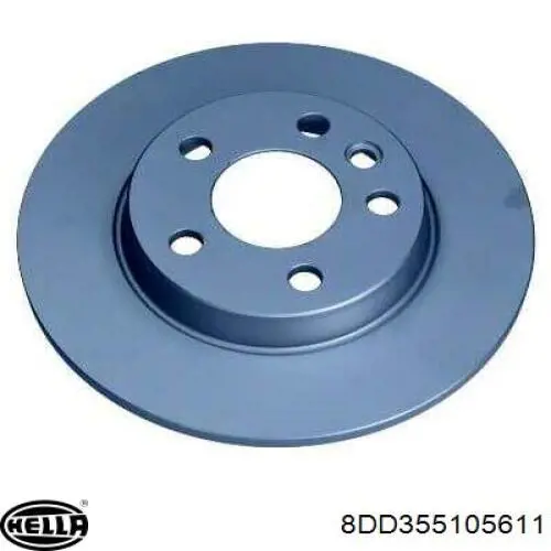 Тормозные диски 8DD355105611 HELLA