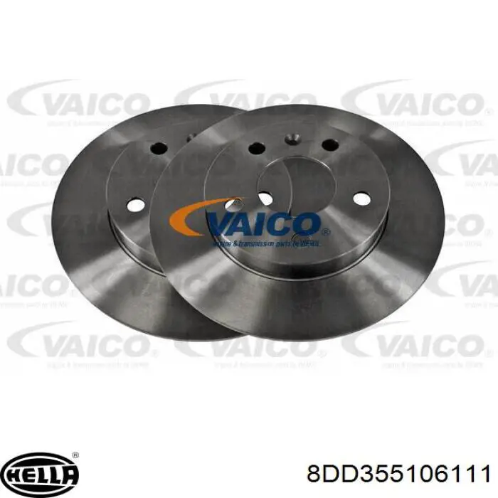 Купить 8DD355106111 HELLA Диск тормозной задний
