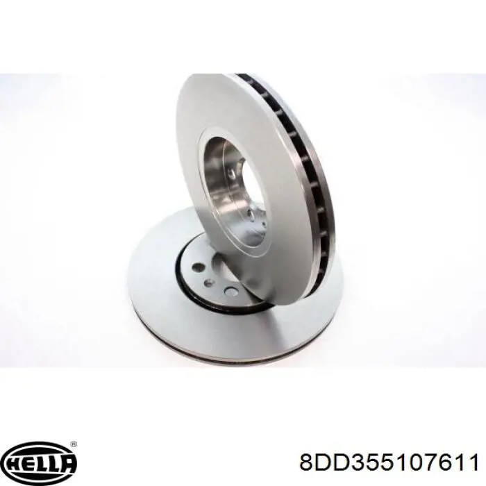 Передние тормозные диски 8DD355107611 HELLA