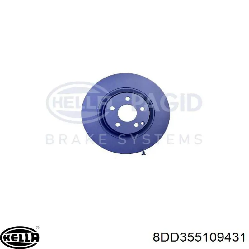 8DD355109-431 HELLA диск тормозной передний