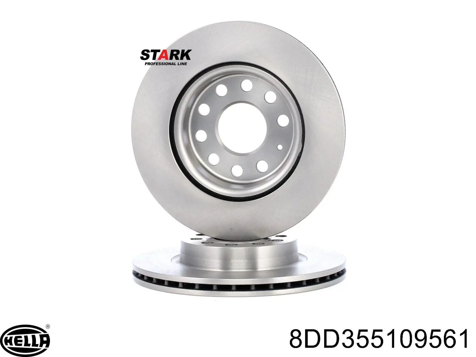 Передние тормозные диски 8DD355109561 HELLA