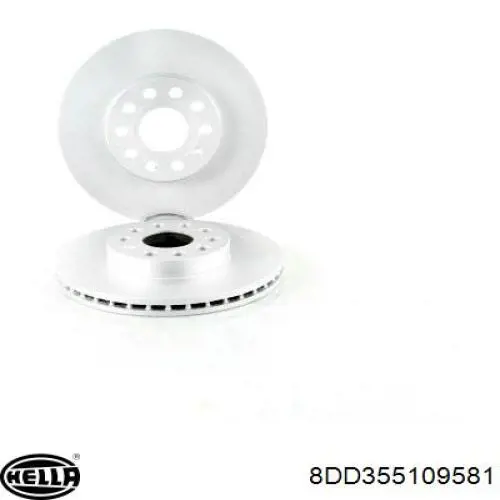 8DD 355 109-581 HELLA диск тормозной передний