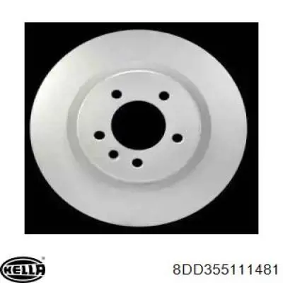 Freno de disco delantero 8DD355111481 HELLA