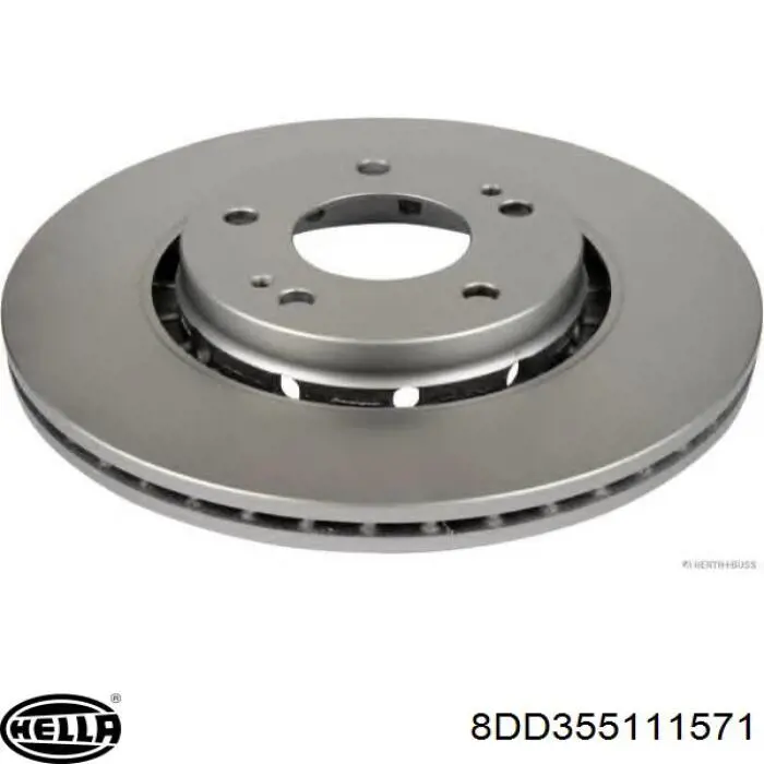 8DD355111571 HELLA диск тормозной передний