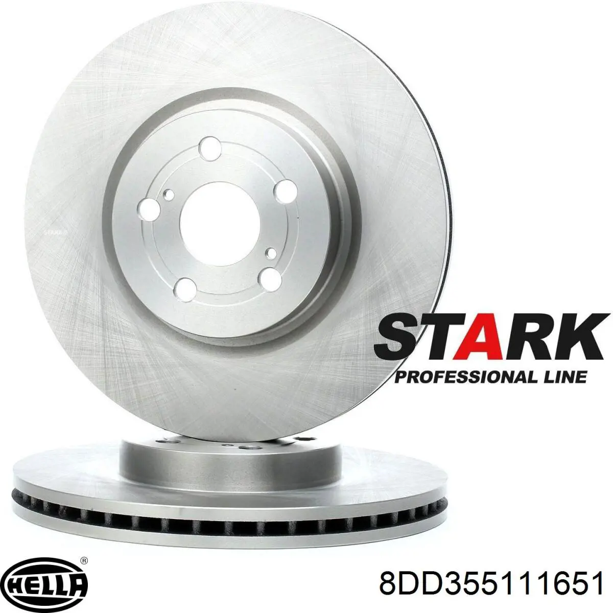 Передние тормозные диски 8DD355111651 HELLA