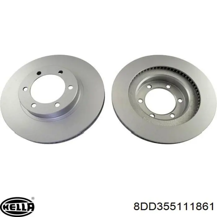 Передние тормозные диски 8DD355111861 HELLA