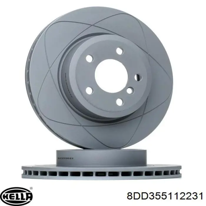 Диск гальмівний передній 8DD355112231 HELLA