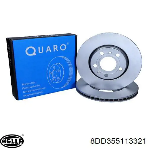 Купить 8DD355113321 HELLA Диск тормозной задний