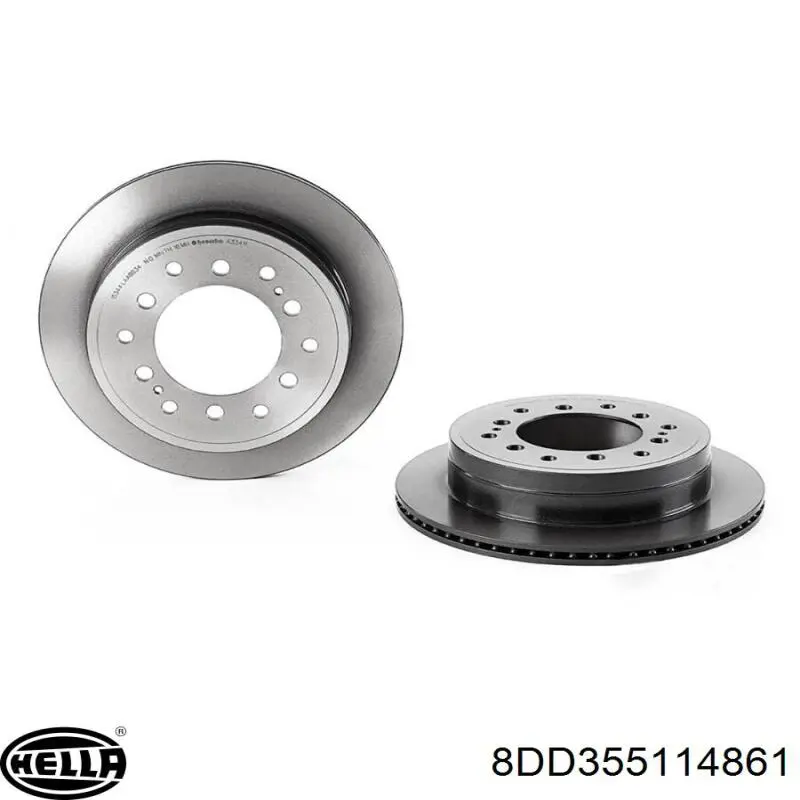 Тормозные диски 8DD355114861 HELLA