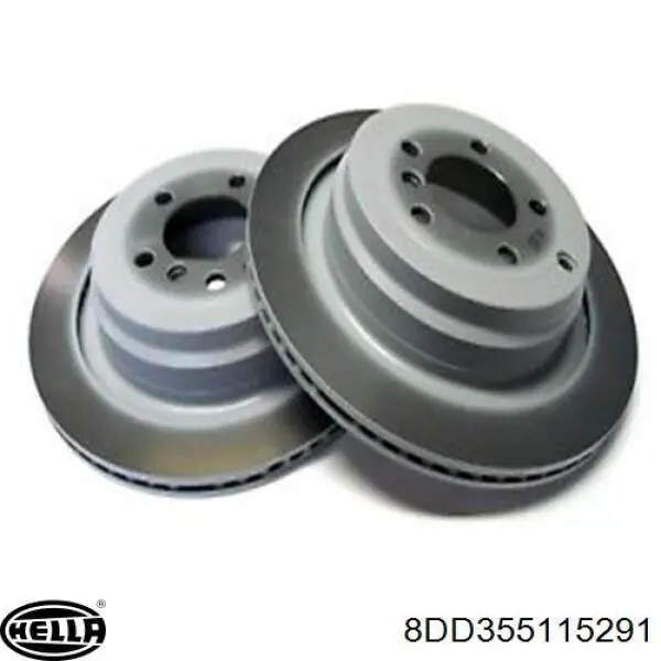 Купить 8DD355115291 HELLA Диск тормозной задний
