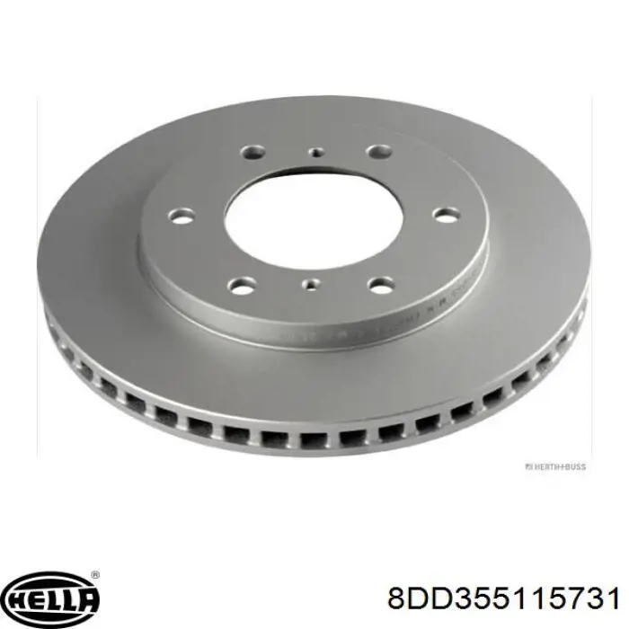 Передние тормозные диски 8DD355115731 HELLA