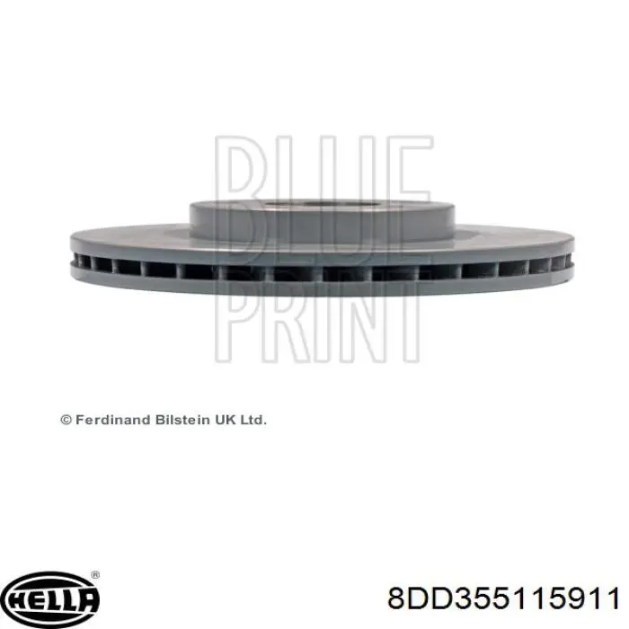 Тормоз дисковый передний HELLA 8DD355115911 цена, от 50.64 USD