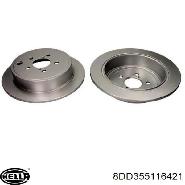 Тормозные диски 8DD355116421 HELLA
