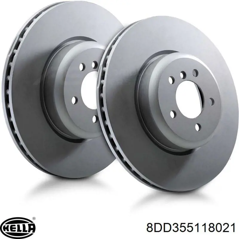 Тормозные диски 8DD355118021 HELLA