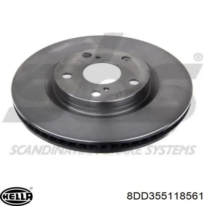 8DD355118561 HELLA Диск тормозной передний