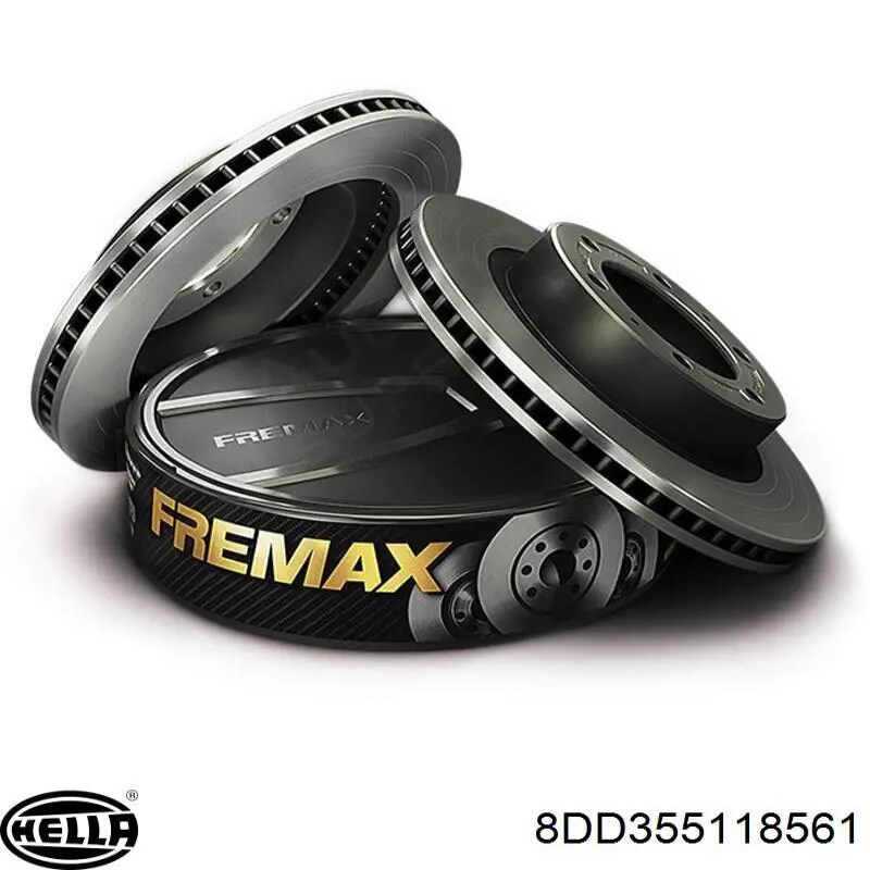 Передние тормозные диски 8DD355118561 HELLA