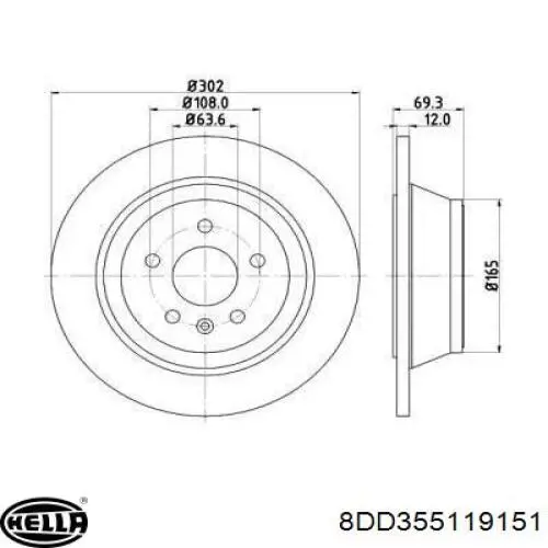Тормозные диски 307690586 Volvo