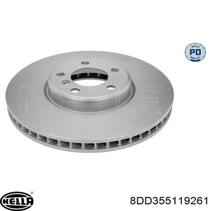 Передние тормозные диски 8DD355119261 HELLA