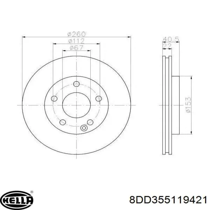 Задний тормозной диск Mercedes A246423011207 цена, от 19.00 USD