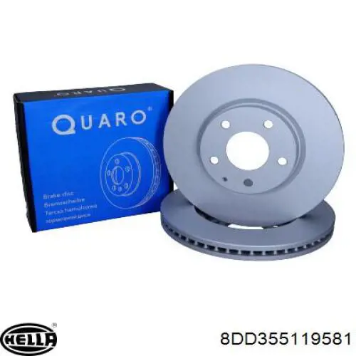 Передние тормозные диски 8DD355119581 HELLA