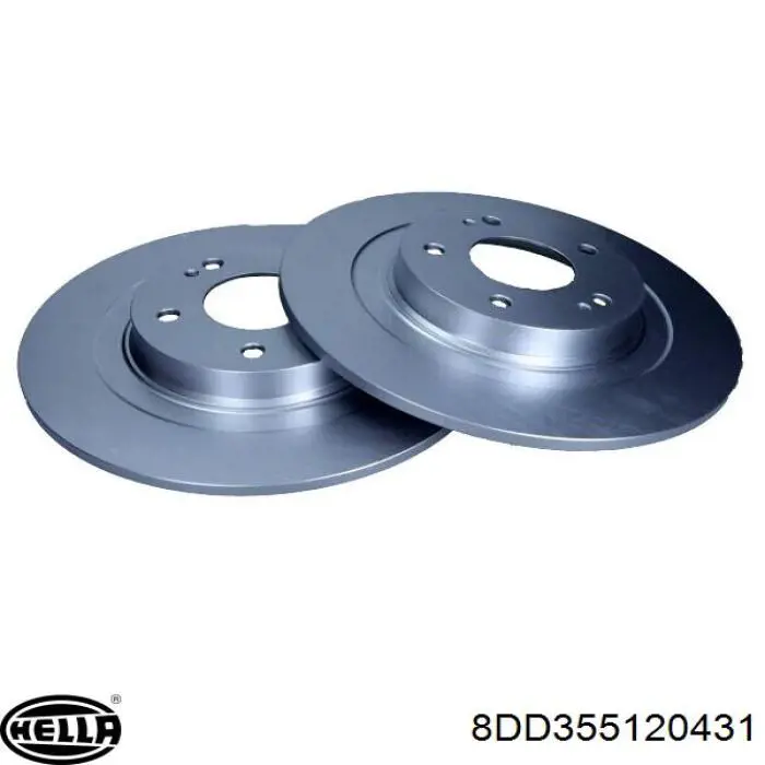 Тормозные диски 8DD355120431 HELLA