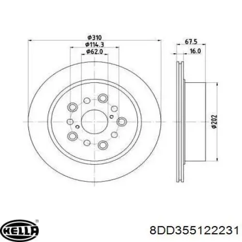 Тормозные диски 4243150060 Toyota