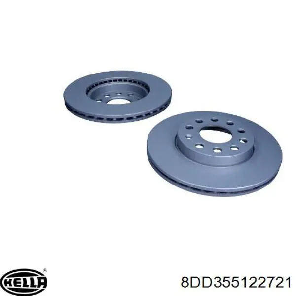 Передние тормозные диски 8DD355122721 HELLA