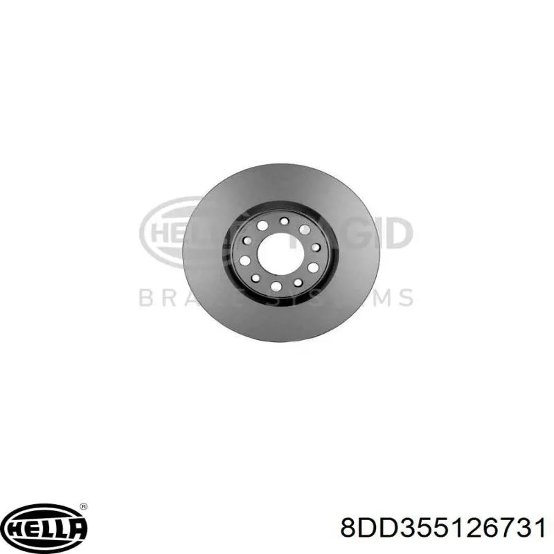 Передние тормозные диски 8DD355126731 HELLA