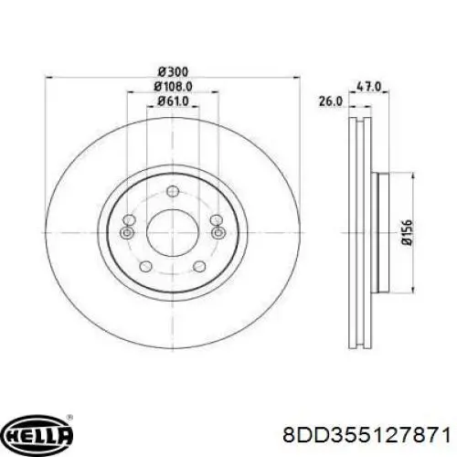 Передние тормозные диски 8486683 Renault (RVI)