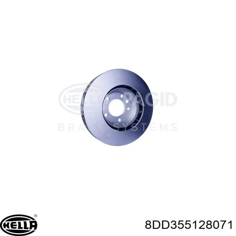 Передний тормозной диск HELLA 8DD355128071