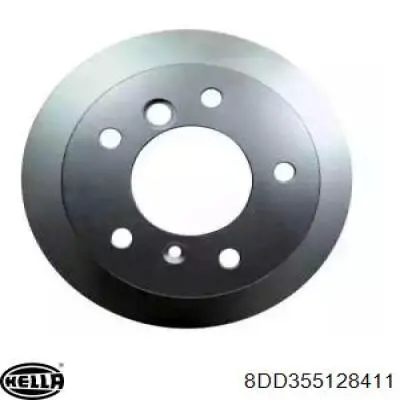 Задний тормозной диск HELLA 8DD355128411 цена, от 49.16 USD