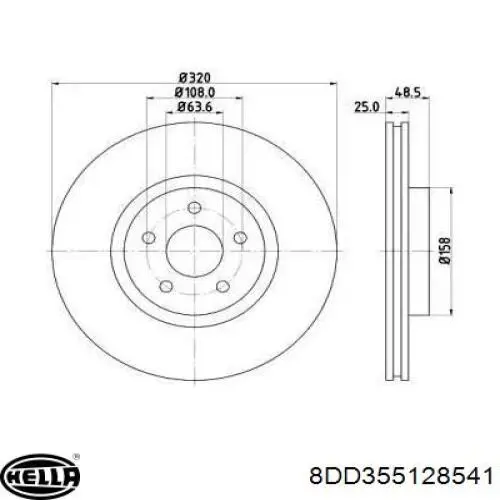 Передние тормозные диски DP1010111465 Dr!ve+