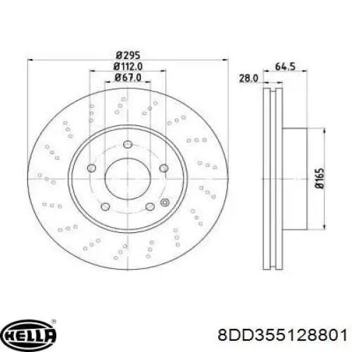 Передние тормозные диски 1974230312 Mercedes