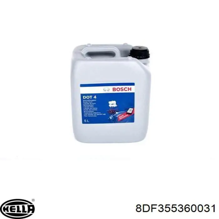 Жидкость тормозная HELLA BRAKE FLUID DOT 4 5 л (8DF355360031)