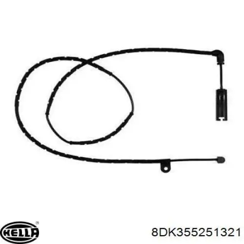 Датчик износа тормозных колодок задний 8DK355251321 HELLA