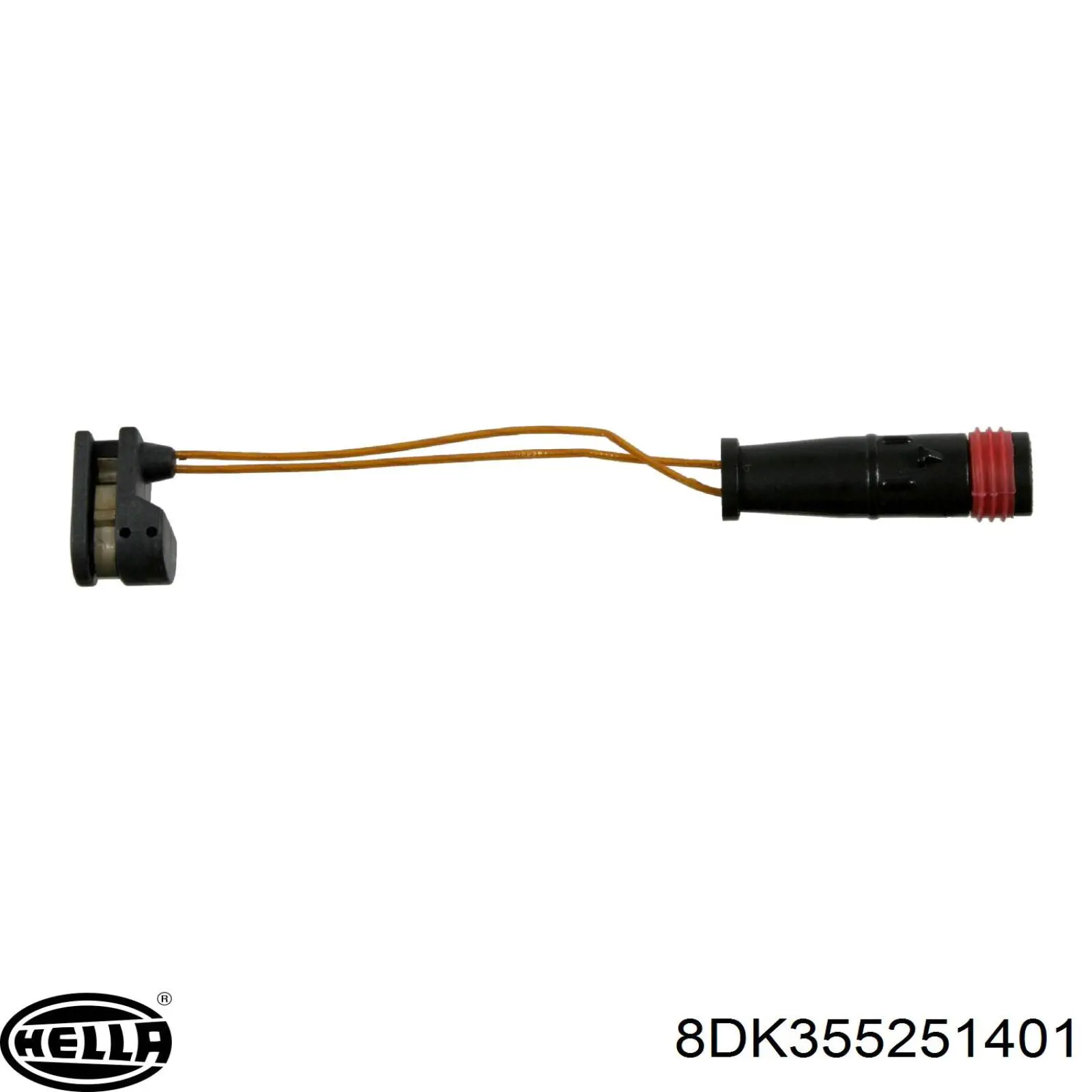Датчик износа тормозных колодок передний правый HELLA 8DK355251401 цена, от 4.37 USD